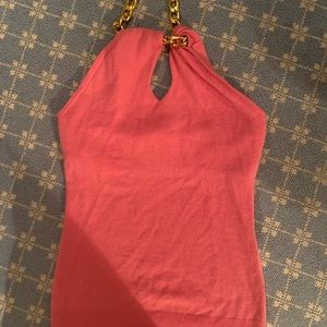 NWOT Lilly Pulitzer Halter Sweater Top With Gorgeous Gold Chain- NEVER WORN